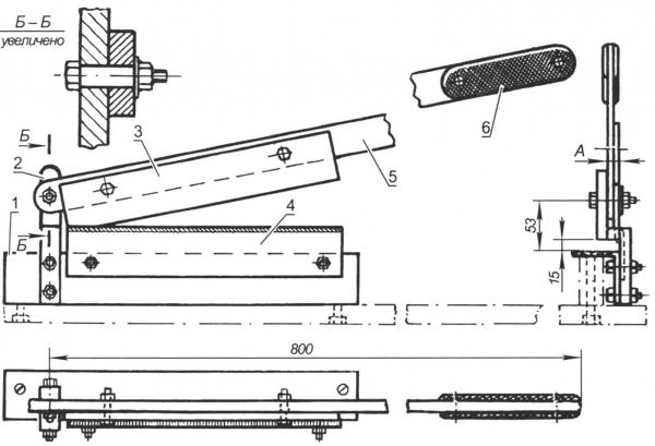 Ножницы по металлу самодельные рычажные ручные чертежи